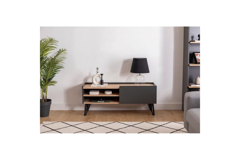 Giancarlo TV-taso 120 cm - Sininen/Antrasiitti - Huonekalut - TV- & Mediakalusteet - Tv taso & Mediataso