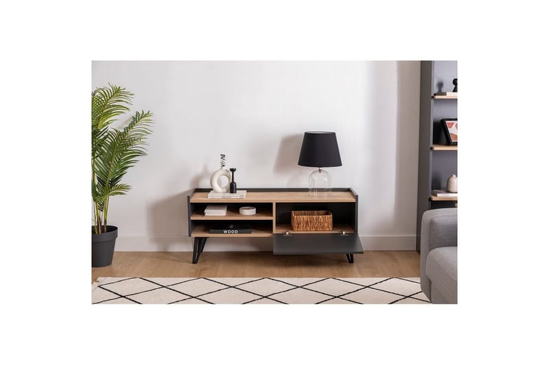 Giancarlo TV-taso 120 cm - Sininen/Antrasiitti - Huonekalut - TV- & Mediakalusteet - Tv taso & Mediataso