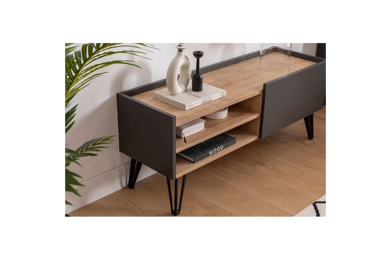 Giancarlo TV-taso 120 cm - Sininen/Antrasiitti - Huonekalut - TV- & Mediakalusteet - Tv taso & Mediataso