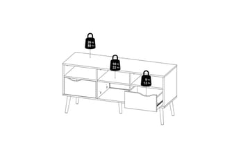 Hostafranc-tv-taso 57,4 cm - Huonekalut - TV- & Mediakalusteet - Tv taso & Mediataso