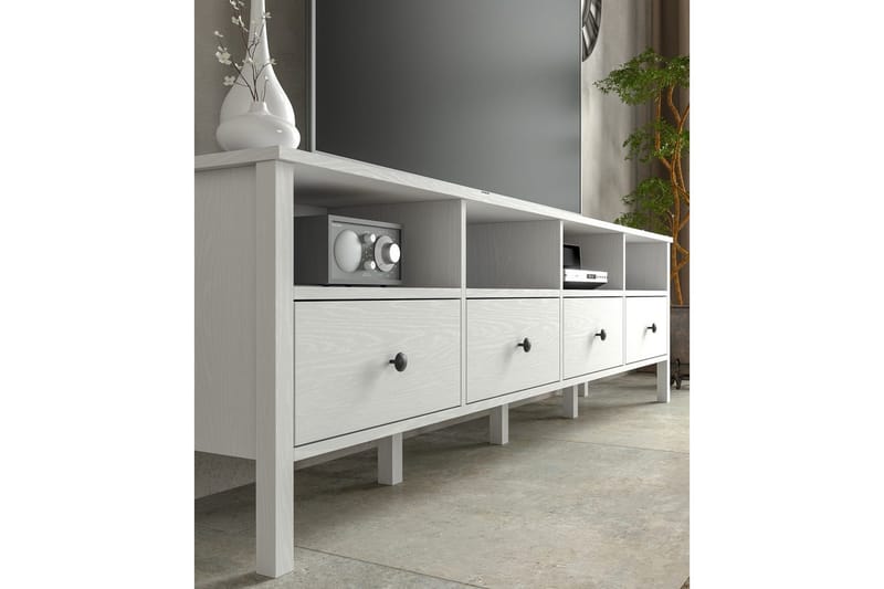 Illen TV-taso 200 cm - Luonnollinen/Valkoinen - Huonekalut - TV- & Mediakalusteet - Tv taso & Mediataso