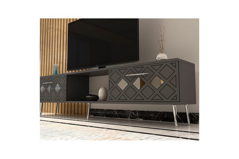 Ilna TV-taso 150 cm - Antrasiitti/Hopea - Huonekalut - TV- & Mediakalusteet - Tv taso & Mediataso