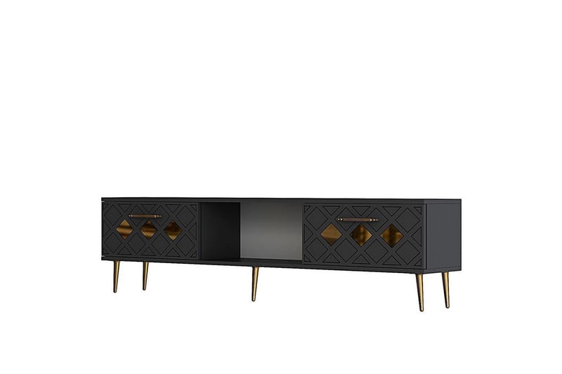 Ilna TV-taso 150 cm - Antrasiitti/Keltainend - Huonekalut - TV- & Mediakalusteet - Tv taso & Mediataso