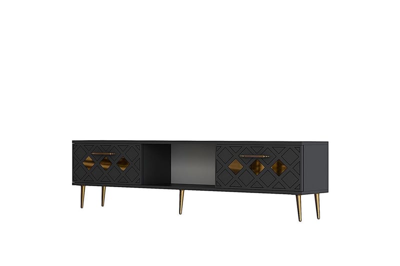 Ilna TV-taso 150 cm, Antrasiitti/Keltainend