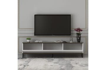 Imaj lattiaseisova tv-taso 180 cm säilytyksellä maalattua puuta - Valkoinen - Huonekalut - TV- & Mediakalusteet - Tv taso & Mediataso