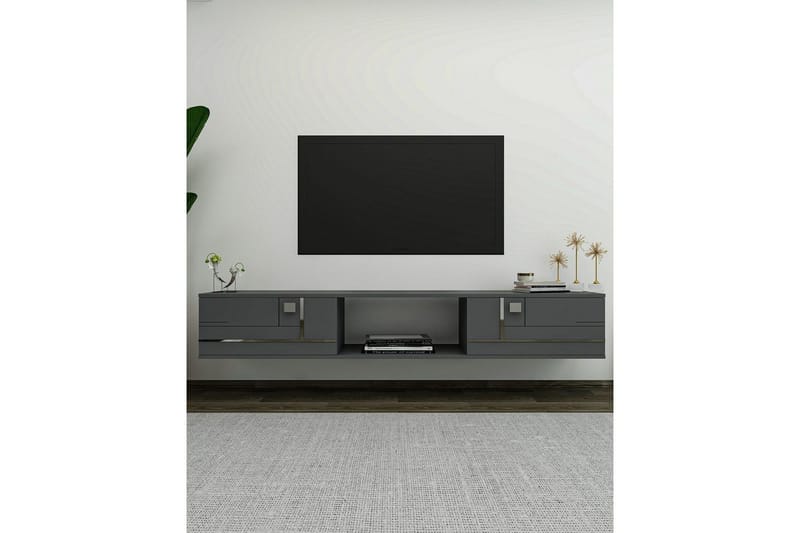 Jorin TV-taso 150 cm - Antrasiitti/Hopea - Huonekalut - TV- & Mediakalusteet - Tv taso & Mediataso