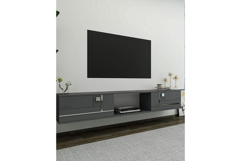 Jorin TV-taso 150 cm - Antrasiitti/Hopea - Huonekalut - TV- & Mediakalusteet - Tv taso & Mediataso