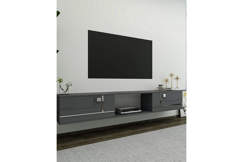 Jorin TV-taso 150 cm - Antrasiitti/Hopea - Huonekalut - TV- & Mediakalusteet - Tv taso & Mediataso