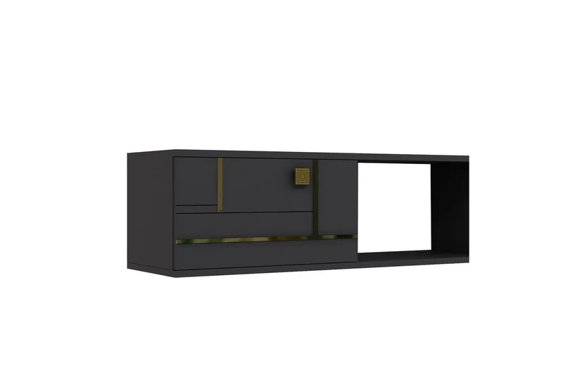 Jorin TV-taso 150 cm - Antrasiitti/Keltainend - Huonekalut - TV- & Mediakalusteet - Tv taso & Mediataso