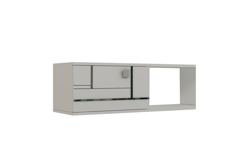 Jorin TV-taso 150 cm - Valkoinen/Hopea - Huonekalut - TV- & Mediakalusteet - Tv taso & Mediataso