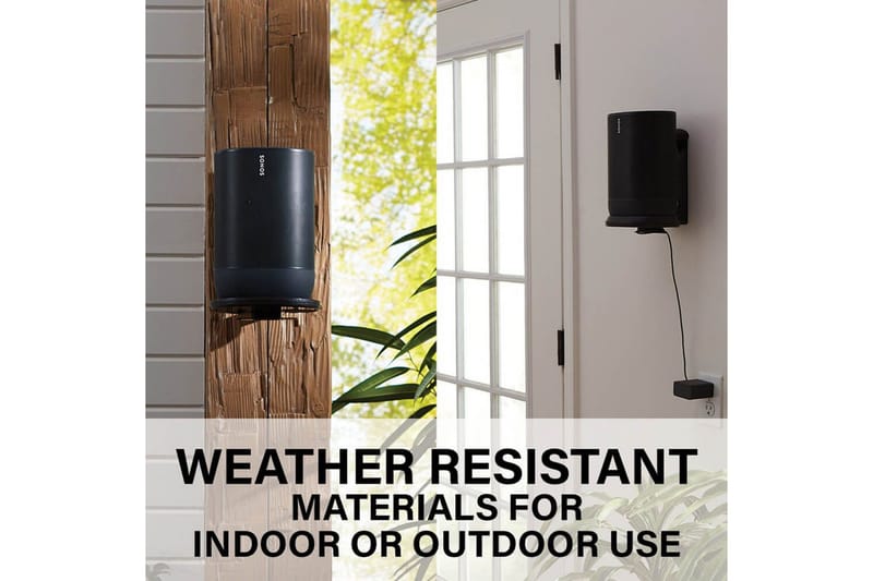 Kaiuttimen seinäteline Sanus Sonos Move:lle - Musta - Huonekalut - TV- & Mediakalusteet - Mediajalusta & seinäteline - Kaiutinjalusta