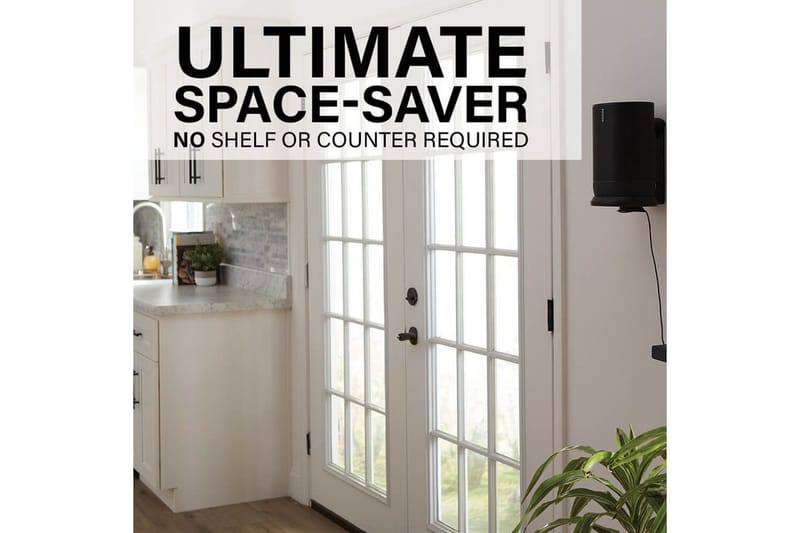 Kaiuttimen seinäteline Sanus Sonos Move:lle - Musta - Huonekalut - TV- & Mediakalusteet - Mediajalusta & seinäteline - Kaiutinjalusta