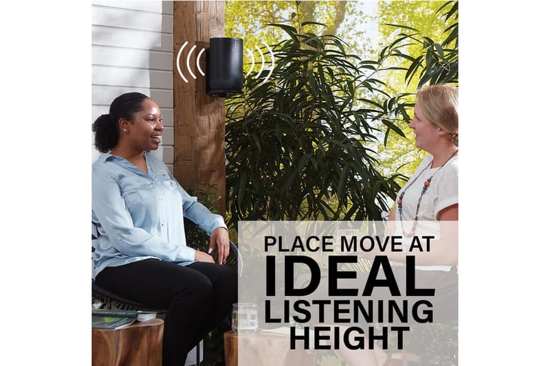 Kaiuttimen seinäteline Sanus Sonos Move:lle - Musta - Huonekalut - TV- & Mediakalusteet - Mediajalusta & seinäteline - Kaiutinjalusta