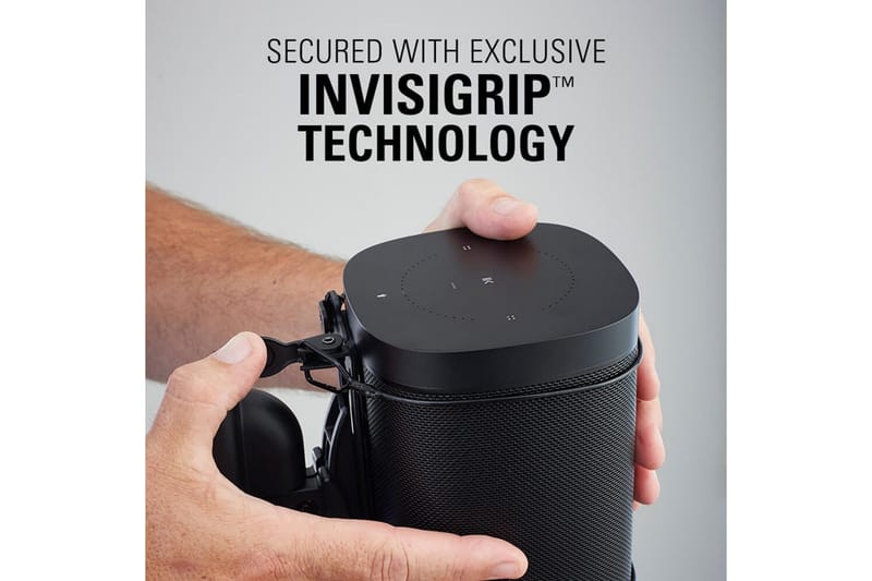 Kaiuttimen seinäteline Sanus Sonos One SL Play:1 ja Play:3 varten - Musta - Huonekalut - TV- & Mediakalusteet - Mediajalusta & seinäteline - Kaiutinjalusta