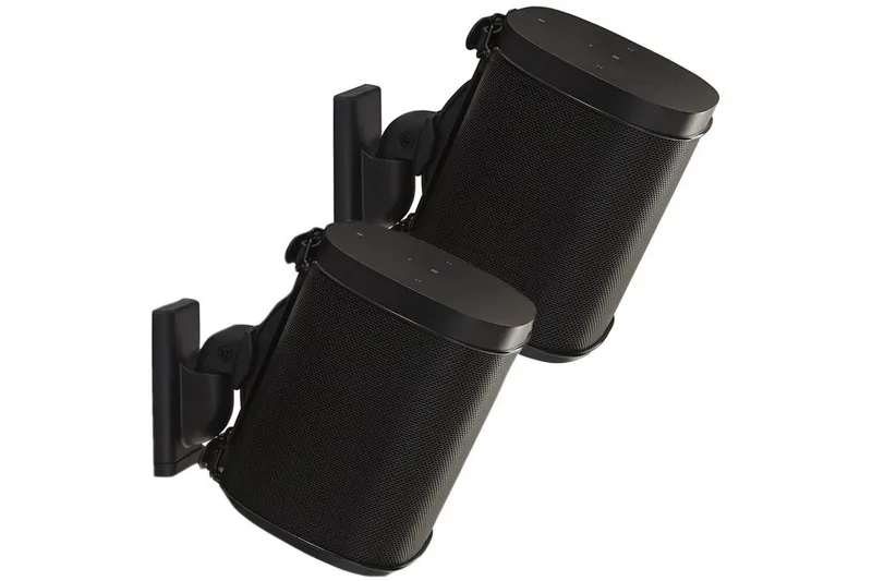 Kaiuttimen seinäteline Sanus Sonos One SL Play:1 ja Play:3 varten, Musta