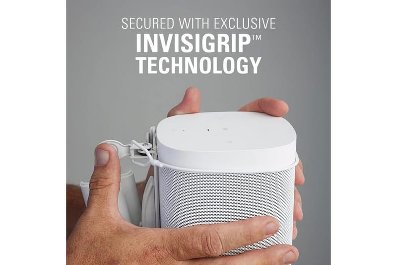 Kaiuttimen seinäteline Sanus Sonos One SL Play:1 ja Play:3 varten - Valkoinen - Huonekalut - TV- & Mediakalusteet - Mediajalusta & seinäteline - Kaiutinjalusta