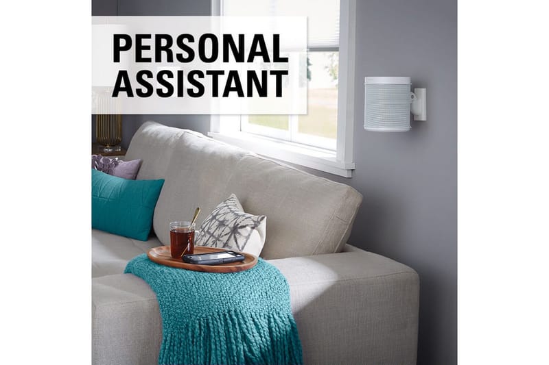 Kaiuttimen seinäteline Sanus Sonos One SL Play:1 ja Play:3 varten - Valkoinen - Huonekalut - TV- & Mediakalusteet - Mediajalusta & seinäteline - Kaiutinjalusta