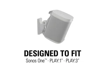 Kaiuttimen seinäteline Sanus Sonos One SL Play:1 ja Play:3 varten - Valkoinen - Huonekalut - TV- & Mediakalusteet - Mediajalusta & seinäteline - Kaiutinjalusta