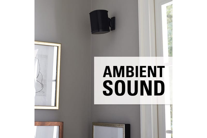 Kaiuttimen seinäteline Sanus Sonos One SL Play:1 ja Play:3 varten - Musta - Huonekalut - TV- & Mediakalusteet - Mediajalusta & seinäteline - Kaiutinjalusta