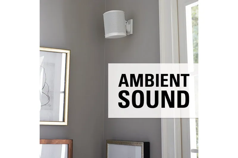 Kaiuttimen seinäteline Sanus Sonos One SL Play:1 ja Play:3 varten - Valkoinen - Huonekalut - TV- & Mediakalusteet - Mediajalusta & seinäteline - Kaiutinjalusta