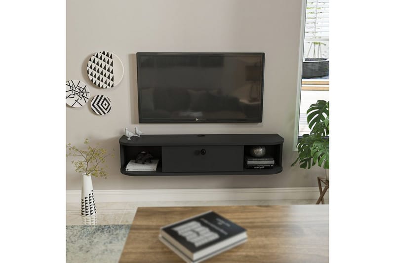 Kalvos TV-taso 120 cm - Antrasiitti - Huonekalut - TV- & Mediakalusteet - Tv taso & Mediataso