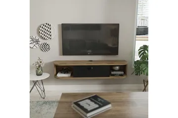 Kalvos TV-taso 120 cm - Musta/Tammi - Huonekalut - TV- & Mediakalusteet - Tv taso & Mediataso