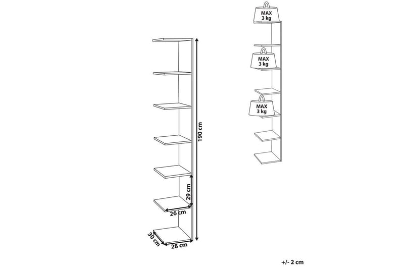 Kirjahylly Eston Vaalea puu - Vaalea puu - Säilytys - Hylly - Kirjahylly