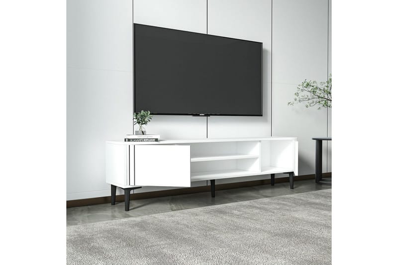 Klyne TV-taso 140 cm - Valkoinen - Huonekalut - TV- & Mediakalusteet - Tv taso & Mediataso