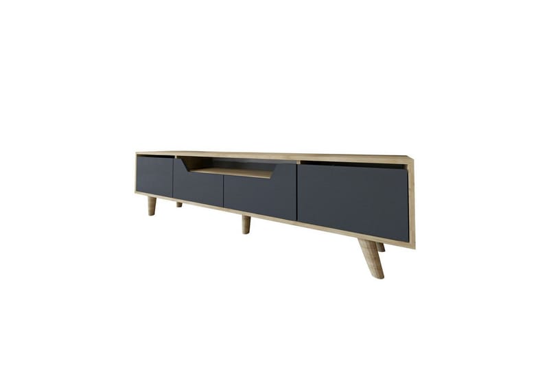 Kollumber TV-taso 180x30 cm - Ruskea/Antrasiitti - Huonekalut - TV- & Mediakalusteet - Mediajalusta & seinäteline