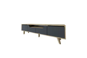 Kollumber TV-taso 180x30 cm - Ruskea/Antrasiitti - Huonekalut - TV- & Mediakalusteet - Tv taso & Mediataso