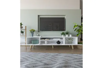 Kollumber TV-taso 180x30 cm - Valkoinen - Huonekalut - TV- & Mediakalusteet - Tv taso & Mediataso