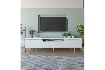 Kollumber TV-taso 180x30 cm - Valkoinen - Huonekalut - TV- & Mediakalusteet - Tv taso & Mediataso