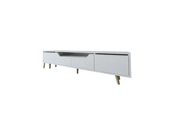Kollumber TV-taso 180x30 cm - Valkoinen - Huonekalut - TV- & Mediakalusteet - Tv taso & Mediataso