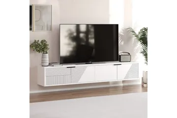 Kulwant TV-taso 180 cm - Valkoinen - Huonekalut - TV- & Mediakalusteet - Tv taso & Mediataso