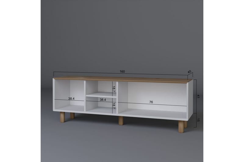 Kuniyoshi TV-taso 160 cm - Tammi - Huonekalut - TV- & Mediakalusteet - Tv taso & Mediataso