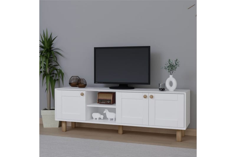 Kuniyoshi TV-taso 160 cm - Valkoinen - Huonekalut - TV- & Mediakalusteet - Tv taso & Mediataso
