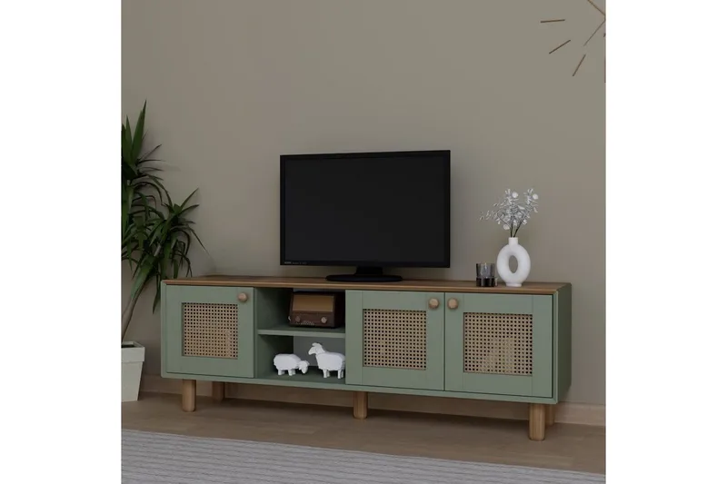 Kuniyoshi TV-taso 160 cm - Vihreä - Huonekalut - TV- & Mediakalusteet - Tv taso & Mediataso