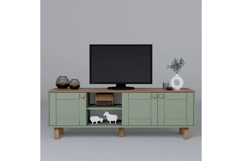 Kuniyoshi TV-taso 160 cm - Vihreä - Huonekalut - TV- & Mediakalusteet - Tv taso & Mediataso