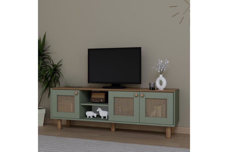 Kuniyoshi TV-taso 160 cm - Vihreä - Huonekalut - TV- & Mediakalusteet - Tv taso & Mediataso