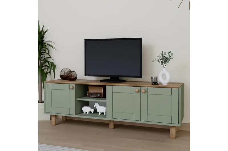 Kuniyoshi TV-taso 160 cm - Vihreä - Huonekalut - TV- & Mediakalusteet - Tv taso & Mediataso