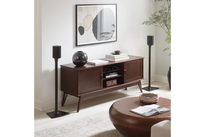 Lattiaständi Sanus Sonos ERA 100 2 osaa - Musta - Huonekalut - TV- & Mediakalusteet - Mediajalusta & seinäteline - Kaiutinjalusta