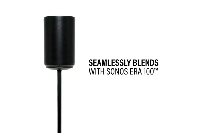 Lattiaständi Sanus Sonos ERA 100 2 osaa - Musta - Huonekalut - TV- & Mediakalusteet - Mediajalusta & seinäteline - Kaiutinjalusta