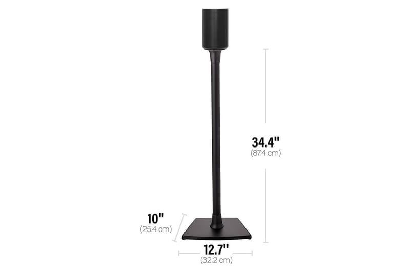 Lattiaständi Sanus Sonos ERA 100:lle - Musta - Huonekalut - TV- & Mediakalusteet - Mediajalusta & seinäteline - Kaiutinjalusta