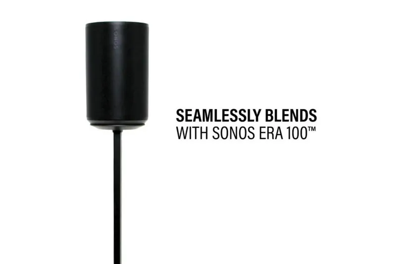 Lattiaständi Sanus Sonos ERA 100:lle - Musta - Huonekalut - TV- & Mediakalusteet - Mediajalusta & seinäteline - Kaiutinjalusta