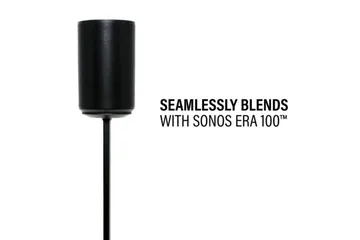 Lattiaständi Sanus Sonos ERA 100:lle - Musta - Huonekalut - TV- & Mediakalusteet - Mediajalusta & seinäteline - Kaiutinjalusta