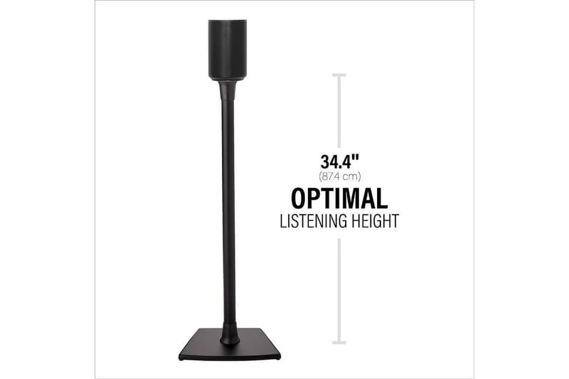 Lattiaständi Sanus Sonos ERA 100:lle - Musta - Huonekalut - TV- & Mediakalusteet - Mediajalusta & seinäteline - Kaiutinjalusta