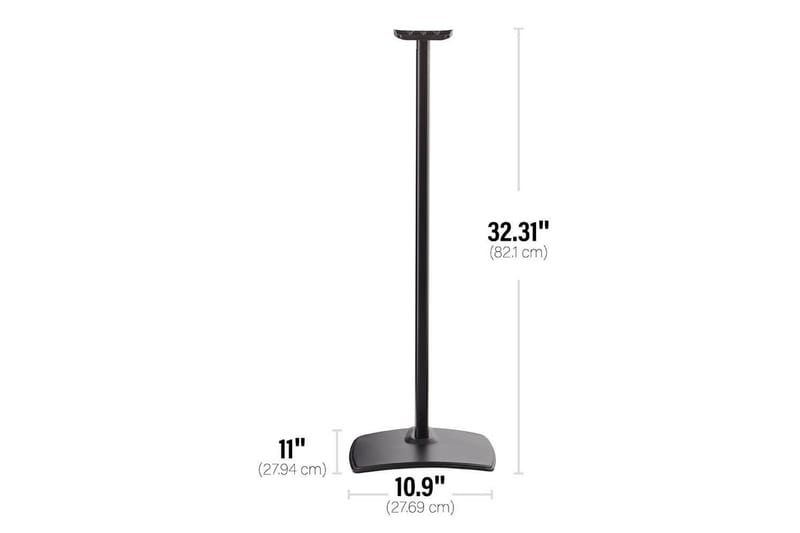 Lattiaständi Sanus Sonos ERA 300:lle - Musta - Huonekalut - TV- & Mediakalusteet - Mediajalusta & seinäteline - Kaiutinjalusta