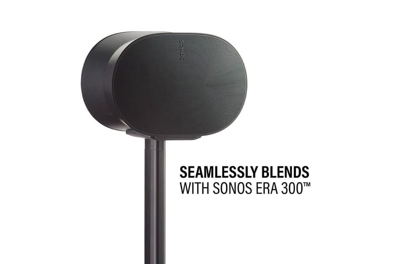 Lattiaständi Sanus Sonos ERA 300:lle - Musta - Huonekalut - TV- & Mediakalusteet - Mediajalusta & seinäteline - Kaiutinjalusta