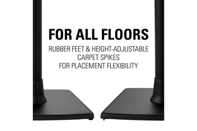 Lattiaständi Sanus Sonos One SL Play:1 ja Play:3 varten - Musta - Huonekalut - TV- & Mediakalusteet - Mediajalusta & seinäteline - Kaiutinjalusta