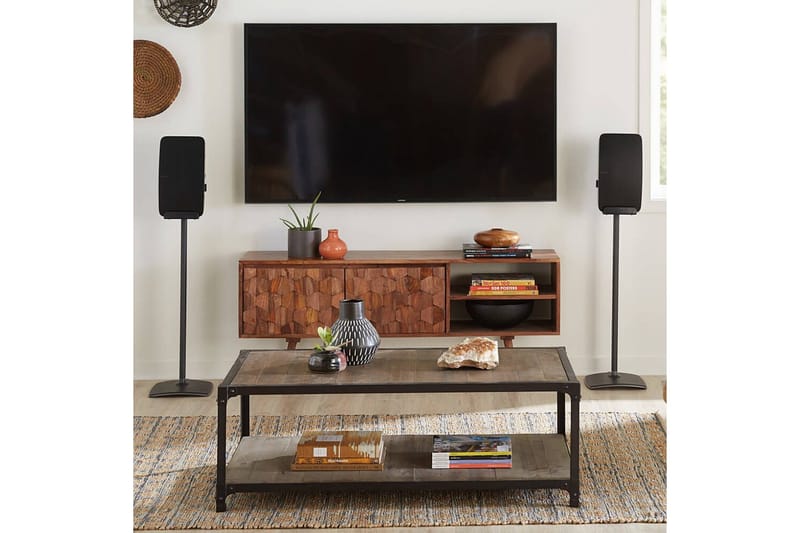 Lattiaständi Sanus Sonos Play:5 varten - Musta - Huonekalut - TV- & Mediakalusteet - Mediajalusta & seinäteline - Kaiutinjalusta